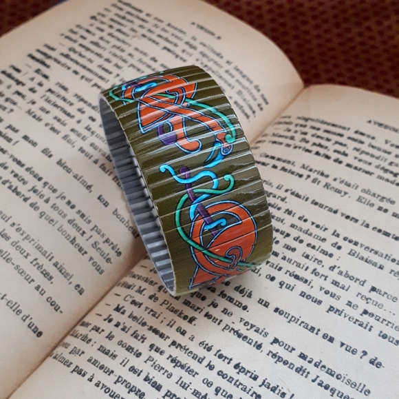 Vintage Solvar accordion Celtic bird knot bracelet - Picture 3 of 11